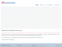 Tablet Screenshot of forensicarchive.com